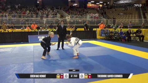 Theodore Xavier Cormier vs Coen Rae Howat 2025 Pan Kids Jiu-Jitsu IBJJF Championship