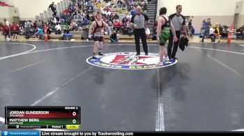Round 2 - Jordan Gunderson, Stillwater vs Matthew Berg, Grapplers