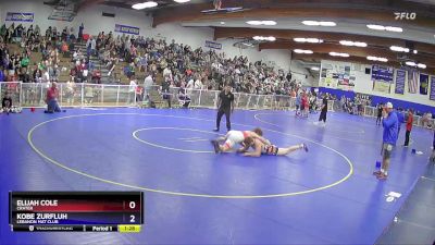 215 lbs Semifinal - Elijah Cole, Crater vs Kobe Zurfluh, Lebanon Mat Club