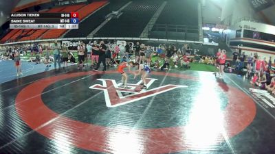 75 lbs Allison Tieken, Idaho 14U Girls vs Sadie Sweat, Montana 14U Girls