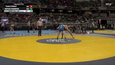 138 lbs Quarterfinal - Evan Stanley, Lowell vs Justice Thornton, Columbus North