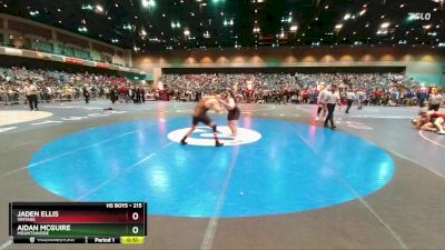 215 lbs Cons. Round 2 - Aidan McGuire, Mountainside vs Jaden Ellis, Vintage