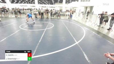 106 lbs Final - Xavier Castillo, Juggernaut WC vs Jantz Greenhalgh, No Team