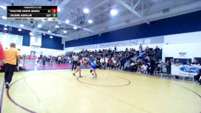 135 lbs Cons. Round 2 - Jolene Aguilar, Santa Ana Valley vs Kailynn Santa Maria, Santa Fe