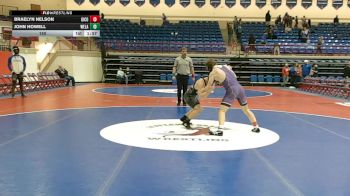 150 lbs Round 2: Quarterfinals - John Howell, West Laurens vs Braelyn Nelson, Gilmer County