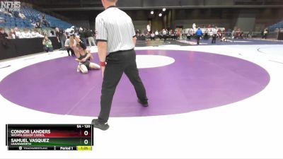 5A - 120 lbs Champ. Round 1 - Samuel Vasquez, Leavenworth vs Connor Landers, Wichita-Bishop Carrol