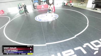 175 lbs Champ. Round 1 - Wyatt Thaller, Vacaville Wrestling Club vs Sha`Him Kimbrell, Community Youth Center - Concord Campus Wrestling