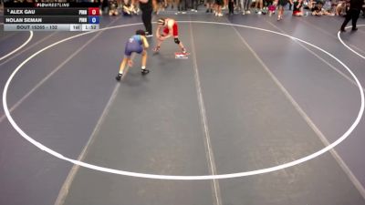132 lbs Cons. Round 3 - Alex Gau, Pinnacle vs Nolan Seman, Pinnacle