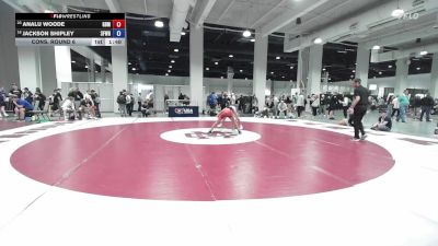 U17 FS - 51 lbs Cons. Round 6 - Analu Woode, Golden Back MRTC vs Jackson Shipley, 3F Wrestling