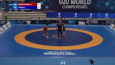 53 kg 1/2 Final - Nethmi Ahinsa Fernando PORUTHOTAGE, Strilanka vs Jin Zhang, China