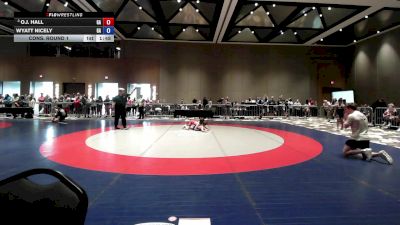 82 lbs Cons. Round 1 - O.J. Hall, GA vs Wyatt Nicely, GA