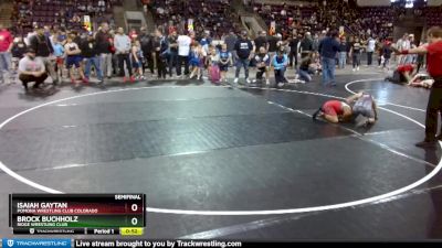 84 lbs Semifinal - Isaiah Gaytan, Pomona Wrestling Club Colorado vs Brock Buchholz, Ridge Wrestling Club