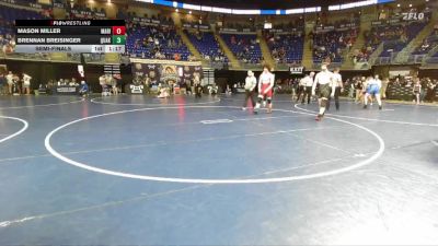212 lbs Semifinal - Mason Miller, Marion Center vs Brennan Breisinger, Quaker Valley