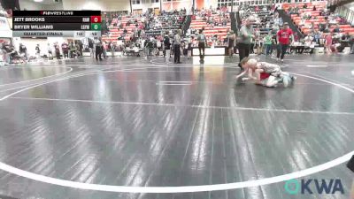 58 lbs Quarterfinal - Jett Brooks, Raw Wrestling Club vs Bryer Williams, Locust Grove Youth Wrestling