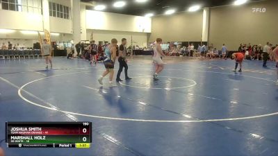 190 lbs Round 5 (6 Team) - Joshua Smith, Team Nauman Orange vs Marshall Holz, SD White