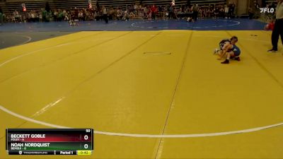 50 lbs Semis (4 Team) - Beckett Goble, Foley vs Noah Nordquist, Bemidji