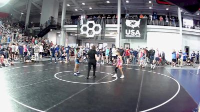 74 lbs Cons. Round 3 - Zade Perez, Evolution Wrestling vs Jaden Gamblin, Burnett Trained Wrestling