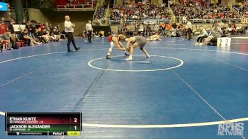 133 lbs Quarterfinal - Jackson Alexander, E1-Sheyenne vs Ethan Kuntz, W4-Bismarck Century