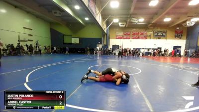 144 lbs Cons. Round 2 - Justin Polanco, Bell Gardens vs Adriel Castro, Moreno Valley