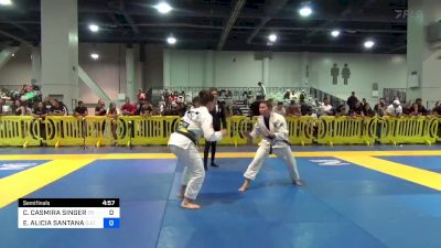 CRYSTAL CASMIRA SINGER vs ERICA ALICIA SANTANA 2024 American National IBJJF Jiu-Jitsu Championship