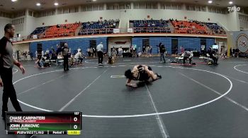 157 lbs Semifinal - John Jurkovic, Gilman School vs Chase Carpinteri, St. Frances Academy