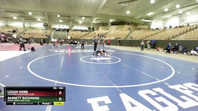 100 lbs Cons. Round 2 - Logan Webb, Columbia Wrestling Club vs Barrett Buchanan, Wave Wrestling Club