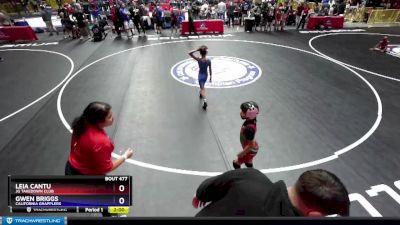 65 lbs Round 2 - Leia Cantu, JG Takedown Club vs Gwen Briggs, California Grapplers