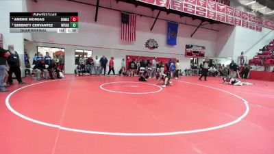 HS 100 lbs Quarterfinal - Serenity Cervantez, Canyon West Plains vs Amerie Morgas, Dumas