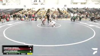 142 lbs Round 2 - Christian Kendall, Hilton Junior Cadet Wrestling vs Logan Karlsson, Bears Of Brewster Wrestling