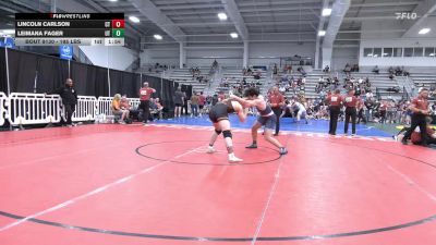 195 lbs Semifinal - Lincoln Carlson, CT vs Leimana Fager, UT