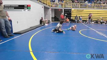 40 lbs Consolation - Addison Shimonek, Pawhuska Elks Takedown vs Kove Goodin, Cowboy Wrestling Club