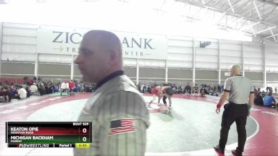 150 lbs Cons. Round 2 - Keaton Opie, Mountain Ridge vs Michigan Backham, Murray