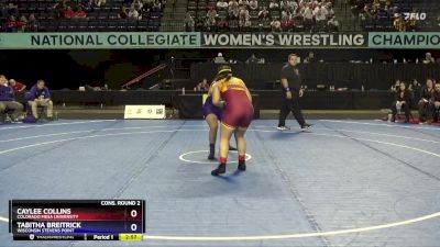170 lbs Cons. Round 2 - Tabitha Breitrick, Wisconsin Stevens Point vs Caylee Collins, Colorado Mesa University