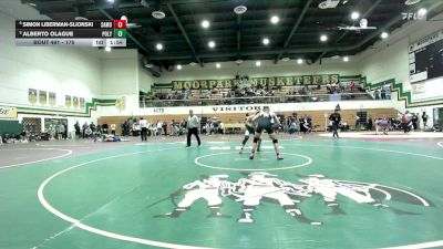 175 lbs Quarterfinal - Alberto Olague, Poly/Long Beach vs Simon Liberman-Slionski, Santa Monica