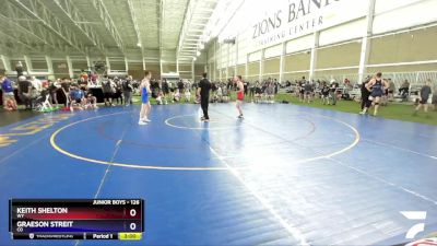 126 lbs Cons. Round 5 - Keith Shelton, WY vs Graeson Streit, CO