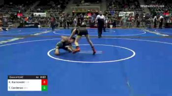 96 lbs Consolation - Knox Karnowski, Flint Hills vs Travis Cardenas, Grindhouse Wrestling