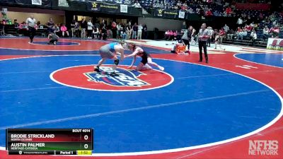 4A-126 lbs Champ. Round 1 - BRODIE STRICKLAND, North Oconee vs Austin Palmer, Heritage-Catoosa