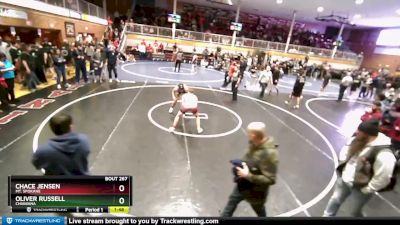 138 lbs Cons. Round 2 - Chace Jensen, Mt. Spokane vs Oliver Russell, Chiawana