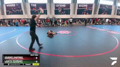 80 lbs Cons. Round 2 - Landyn McCready, Spring Klein Wrestling Club vs Journey Martinez, Warhawk Wrestling Academy