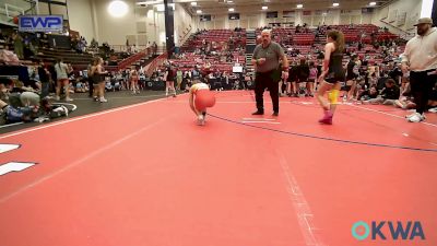 100 lbs Semifinal - Piper Weaver, Sisters On The Mat Pink vs Mary Roop, Husky Girls