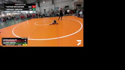 46 lbs Cons. Semi - Anthony Arroyos, Takedown Elite Wrestling vs Captain Michaelsen, Katy Area Wrestling Club