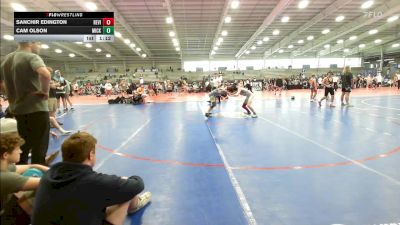 119 lbs Quarterfinal - Sanchir Edington, Revival Orange vs Cam Olson, Micky's Maniacs Blue