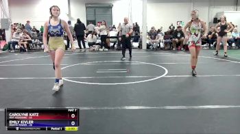 110 lbs Round 1 (6 Team) - Carolyne Katz, Mat Assassins vs Emily Kivler, Misfits Power