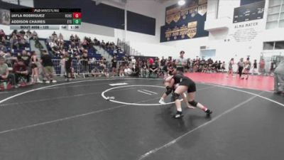 125 lbs Champ. Round 1 - Jayla Rodriguez, Rancho Cucamonga High School vs Addison Chaires, ETS