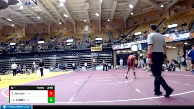 157 lbs Champ. Round 2 - Casteus Combs, Northeastern Junior College vs Traylon Jackson, Unattached