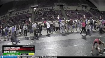 81 lbs 3rd Place Match - Harper Formanek, Chatfield Wrestling Club vs Sarah Koppes, Bear Cave Wrestling Club