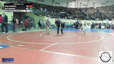 120 lbs Consi Of 32 #1 - Gage Johnson, Jenks vs Max Morgan, Marlow Outlaws Jh