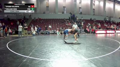 113 lbs Cons. Semi - Ryder Gillispie, Poquoson Athletic Association vs William King, Powhatan Youth Wrestling Club