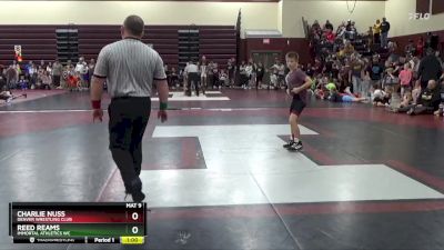 J-14 lbs Quarterfinal - Reed Reams, Immortal Athletics WC vs Charlie Nuss, Denver Wrestling Club