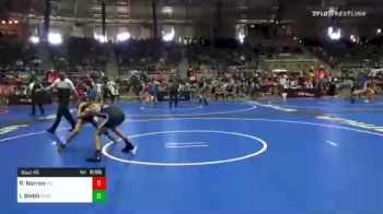 100 lbs Consolation - Rowdy Narron, Bulltrained vs Isaiah Webb, Avengers Wrestling
